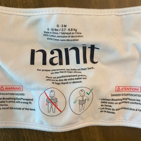 Nanit Bundle - Sleep Sack and Breathing Band - 0-3 months - New - Picture 3 of 4